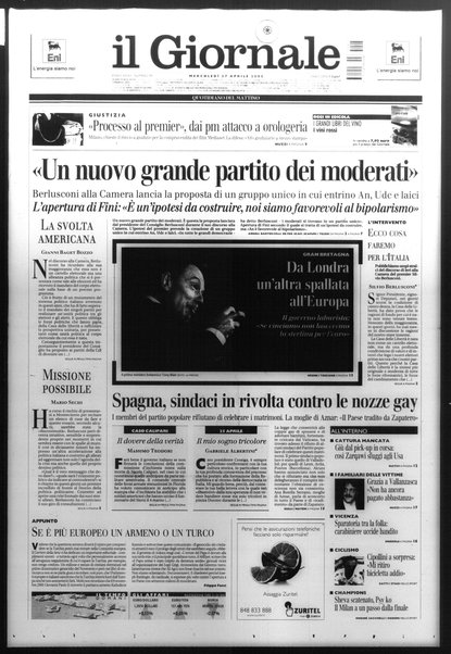 Il giornale : quotidiano del mattino